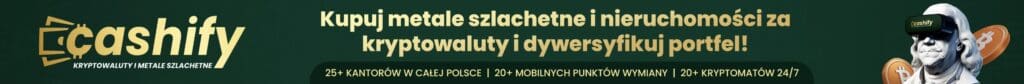 Cashify kantor kryptowalut rabat z kodem HAJSOHOLICY