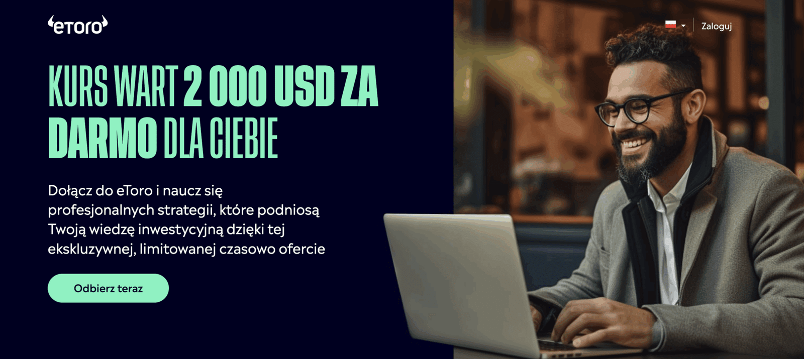 Kurs eToro – widok lekcji