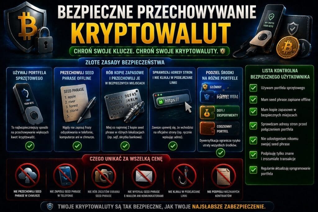 Bezpieczne przechowywanie kryptowalut – podstawowe zasady
