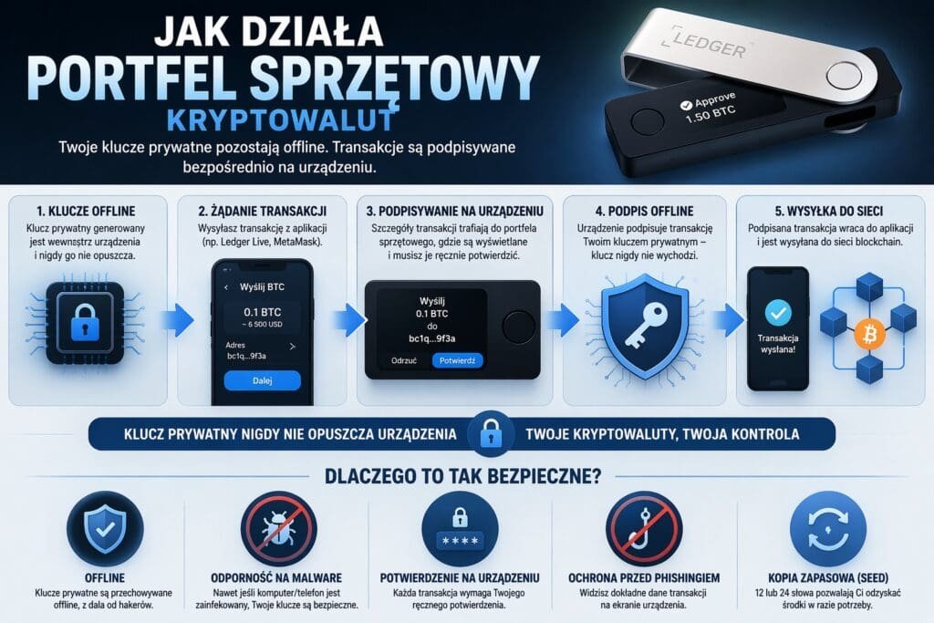 Jak działa portfel sprzętowy kryptowalut