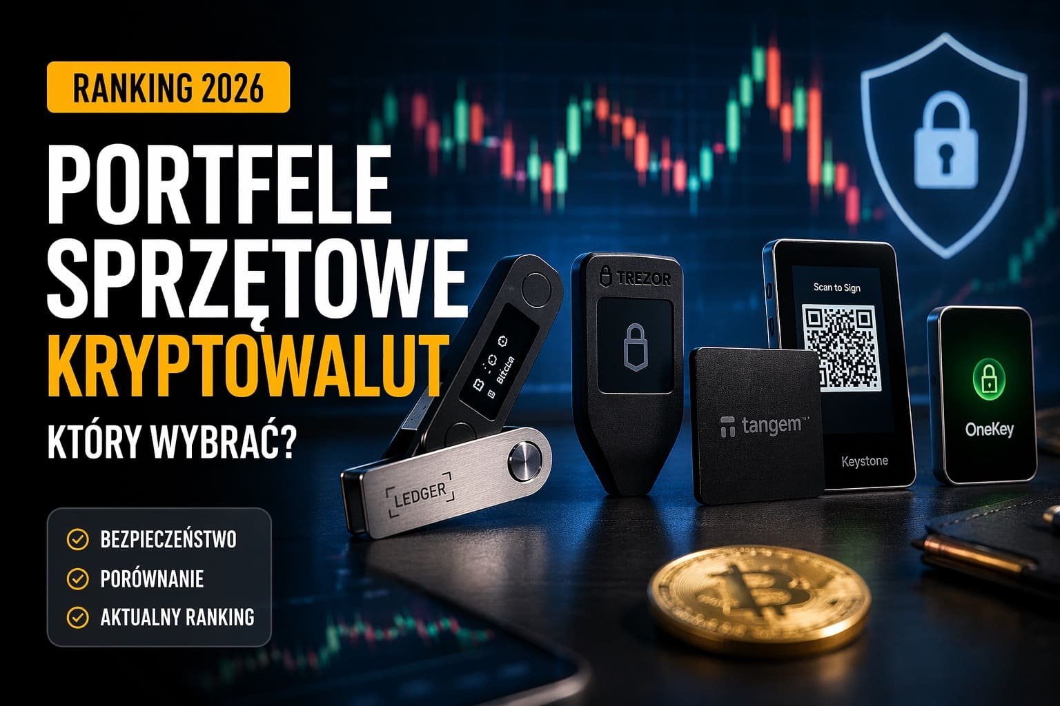 ranking portfeli sprzętowych kryptowalut ledger trezor tangem keystone onekey