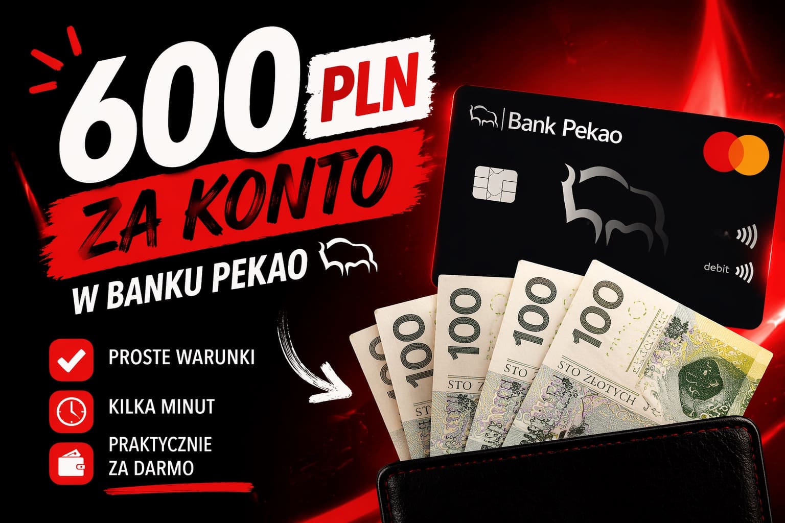 zgarnij nawet 600 pln premii od banku pekao